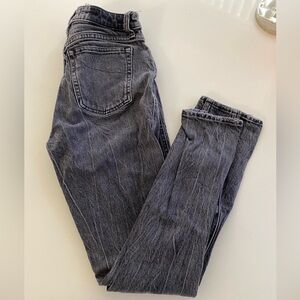 Abercrombie & fitch, high rise, skinny jeans, black/ washed.